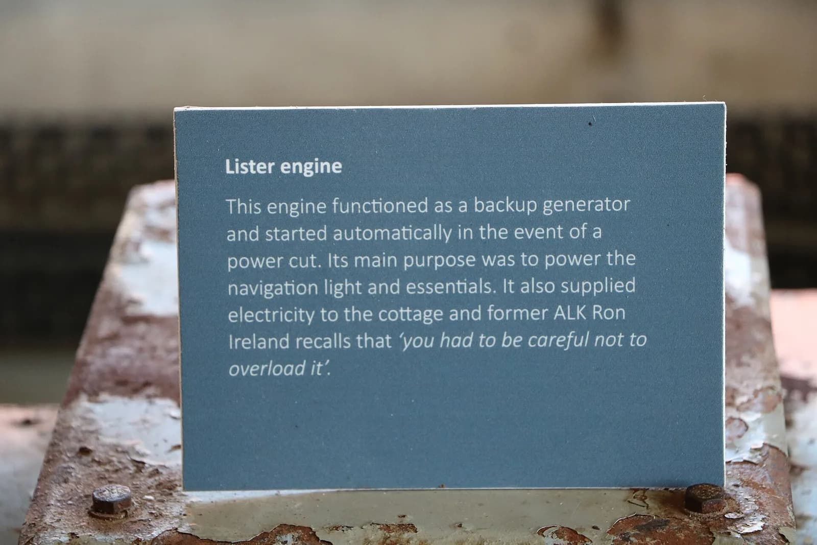 Lister diesel engine coupled for power generation